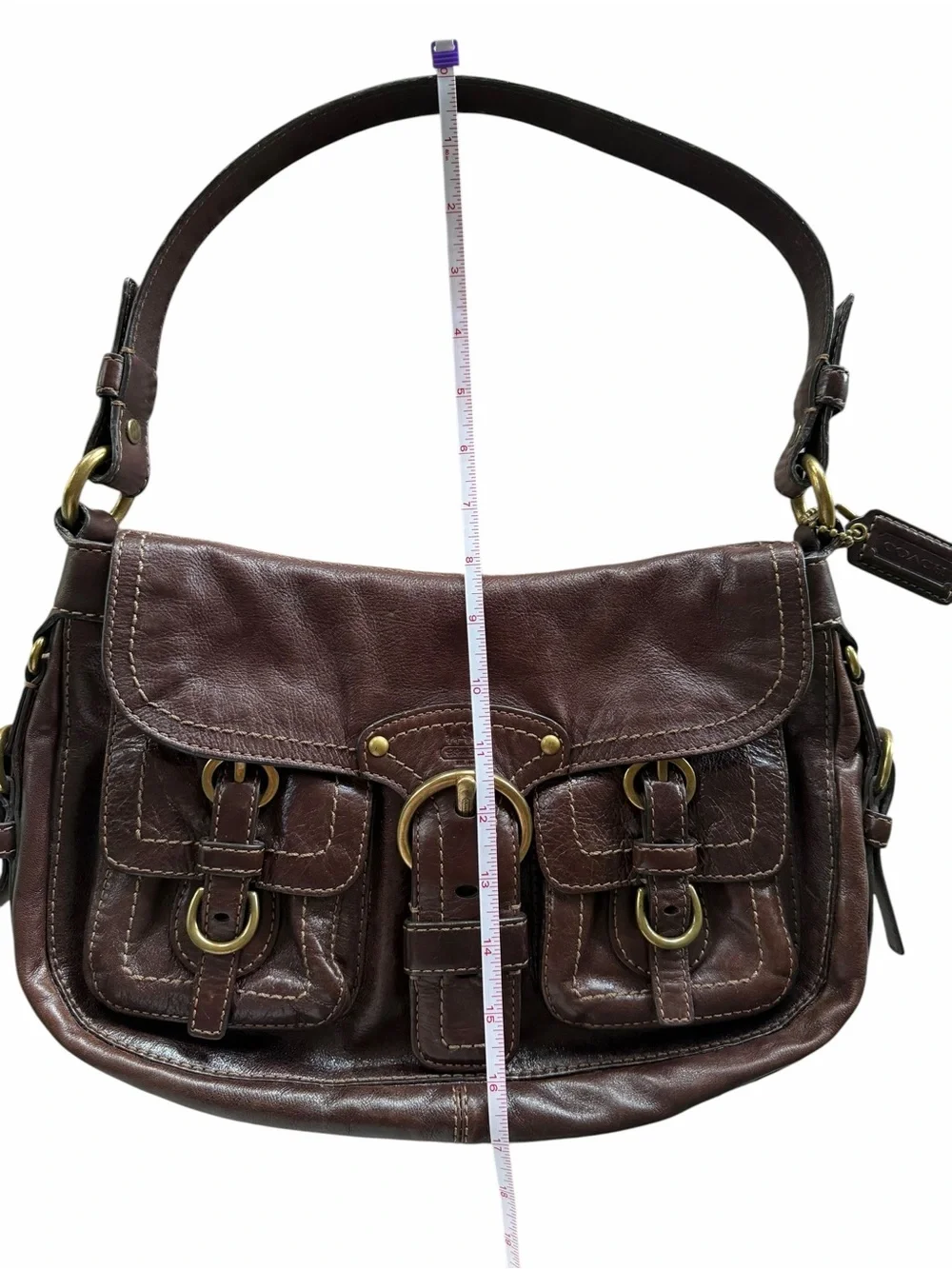 Vintage Coach Legacy Garcia Hobo Brown Leather